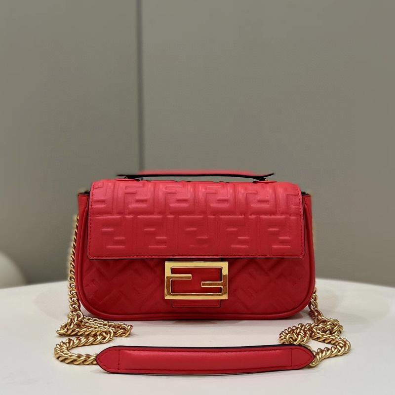 Fendi Clutches Shoulder Bag 8BR793 Leather Red (Top Quality)